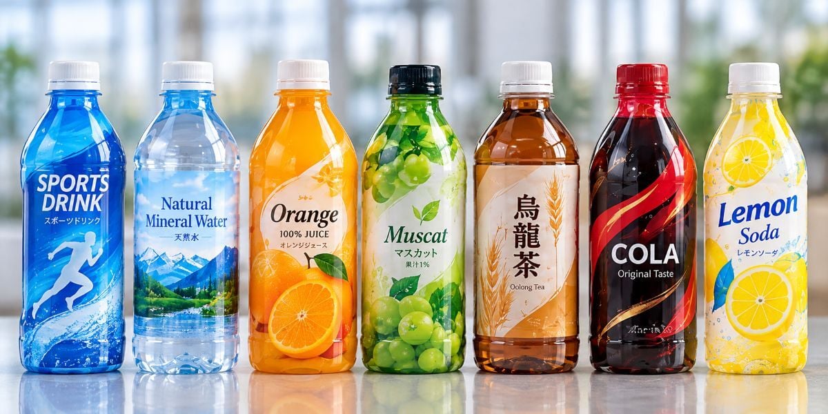 PETボトル飲料AI画像