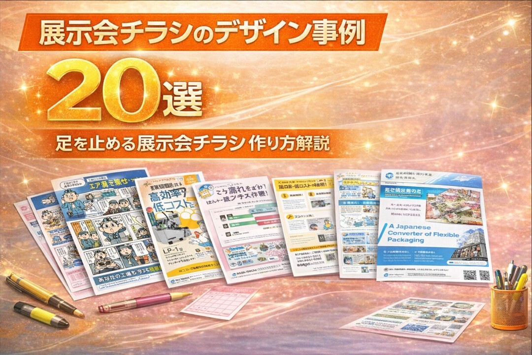 展示会チラシのデザイン20選｜足を止める展示会チラシの作り方
